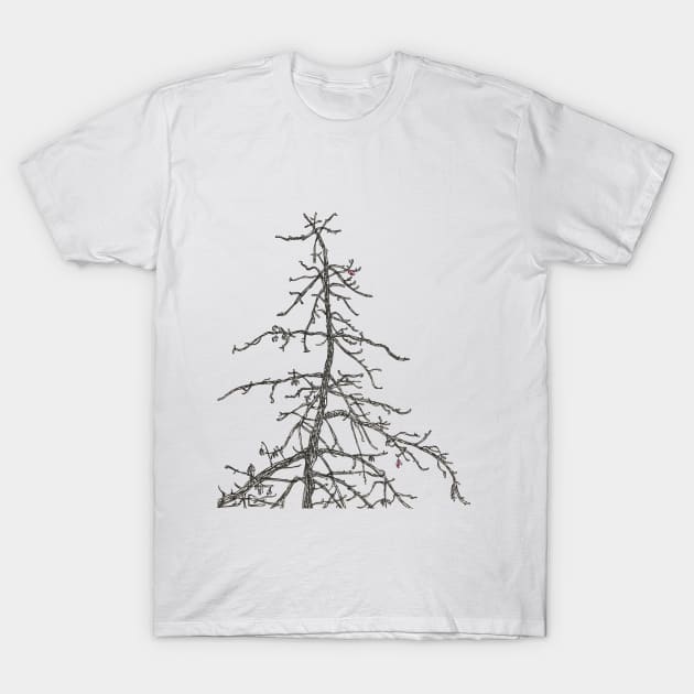 Winter Tree T-Shirt by marianasantosart